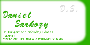 daniel sarkozy business card