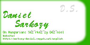 daniel sarkozy business card